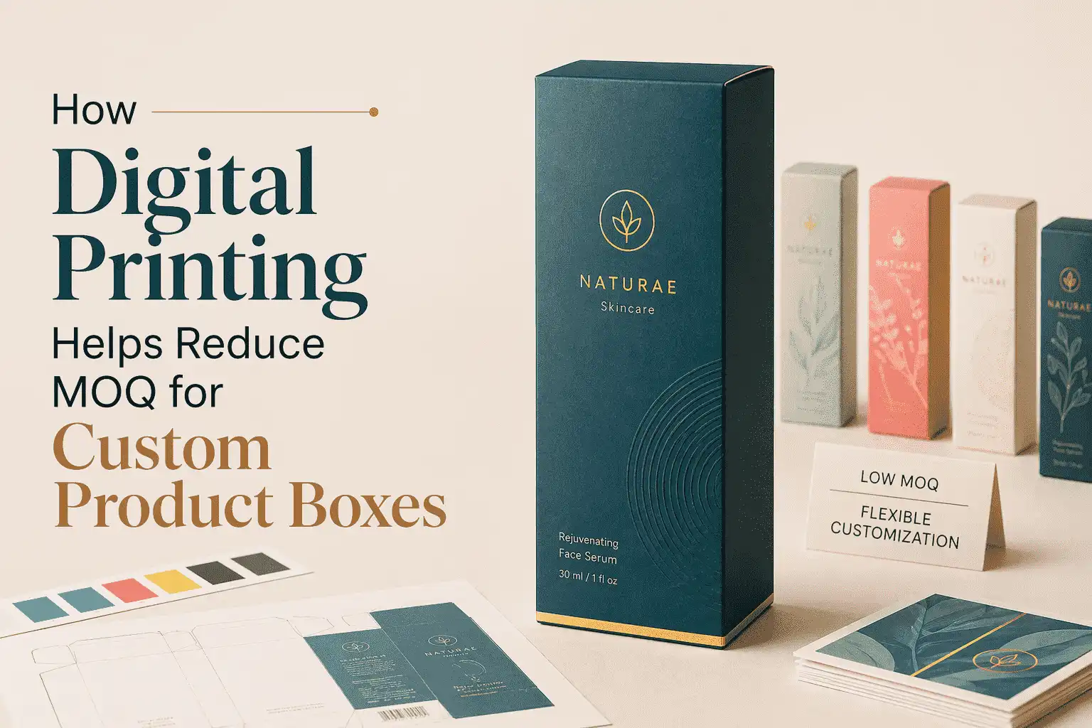How Digital Printing Helps Reduce MOQ for Custom Product Boxes
